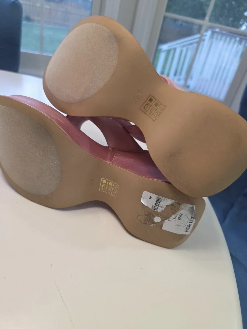 Jeffrey Campbell Drippin Sandal in Pink Satin Women's Size 8.5 - Picture 6 of 7